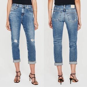 Adriano Goldschmied AG-ED Ex-Boyfriend Slouchy Slim Fit Distressed Jeans